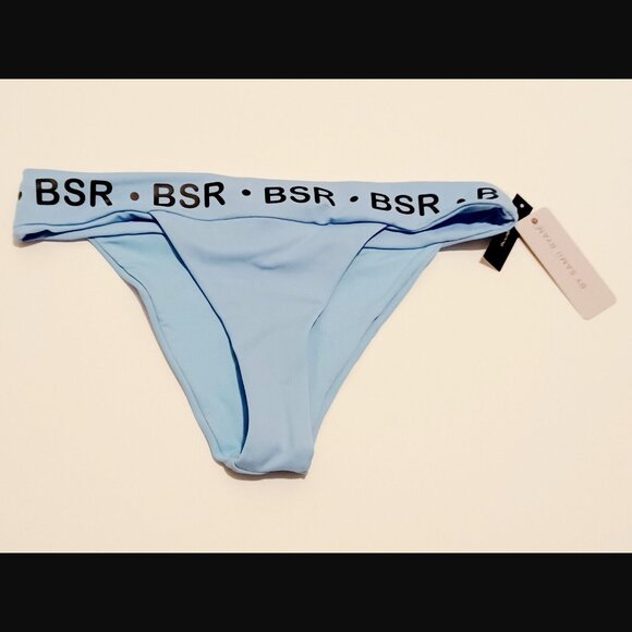 BSR By Samii Ryan Cheeky Coverage Break The Rules Bikini Bottoms Blue - Picture 3 of 7